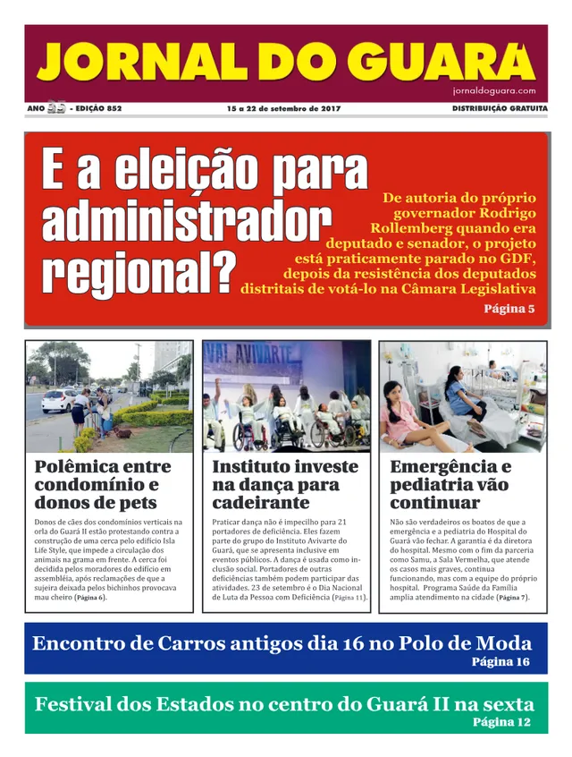 Capa da edição nº 852