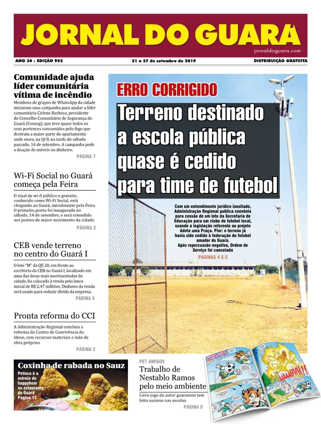 Capa da edição nº 952